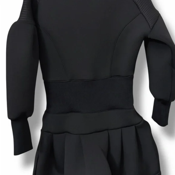 Karl Lagerfeld Kids Black Logo Neoprene Dress Belted Designer Girls Outfit - Picture 5 of 6